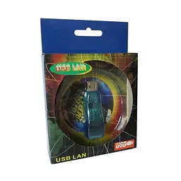 Адаптер Dynamode USB - RJ45 Lan Ethernet, чіпсет Realtek RTL8150B, пласт. блакитна (USB-NIC-1427-100)