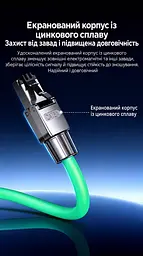 Екранований конектор UGREEN NW314 для кабелю діаметром 6,0–7,8 мм для ізольованих жил діаметром 1,0–1,4 мм RJ45 Cat 6A монтаж без обтискних кліщів для швидкості до 10 Гбіт/с потрібен кабель Cat 6A багаторазового використання для однодротяних і багатодротяних жил з підтримкою PoE підключення без зачищення ізоляції окремих жил з маркуванням T568A/T568B з різьбовим фіксатором кабелю сріблясто-чорний (45706) - мініатюра 9