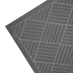 Килимок придверний Eco Fabric Смужки без кромки сірий 60 х 90 см (6090-008) - мініатюра 5