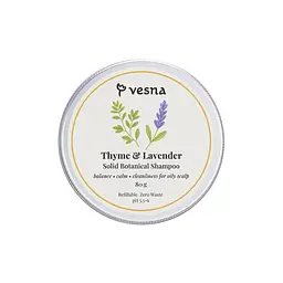 Твердий шампунь Чебрець та Лаванда Vesna 80 г