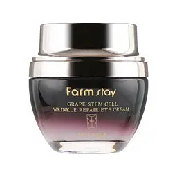 Крем для шкіри навколо очей FarmStay Grape Stem Cell Wrinkle Repair Eye Cream З фітостовбуровими клітинами винограду 50 мл (8809317284880)