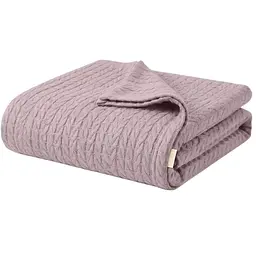 Плед покривало Cosas Floral Knitted Braid 240х260 см косичка (Blanket_24Floral_KnittedBraid_240x260)