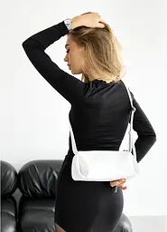 Жіноча сумка Leoma Strip Sambag 27х12х13 см 000305527 - мініатюра 5