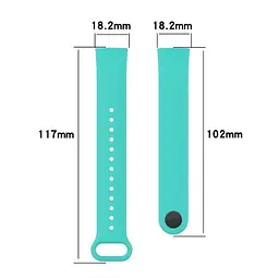 Силіконовий ремінець Primo для фітнес браслета Xiaomi Redmi Smart Band Pro (M2101B1/BHR5501GL) Teal - мініатюра 5