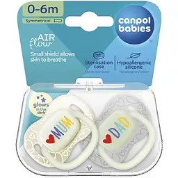 Пустушка силіконова симетрична Canpol babies LoveMum&Dad 0-6 місяців 2 шт. (34/939) - мініатюра 6