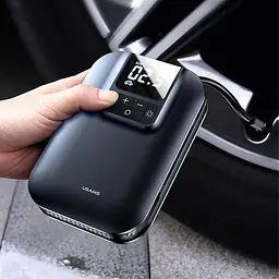 Портативний насос Usams US-ZB215 Mini Car Air Pump Black - мініатюра 4