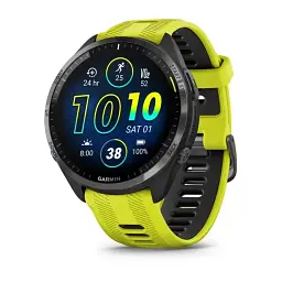 Смарт-часи Garmin Forerunner965 CarbonGray Titanium Bezel w.Чорний Case and Amp Yell/Чорний S.Band
