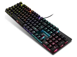 Клавіатура Vinga KBGM-101 LED Red Switch USB Black - мініатюра 5
