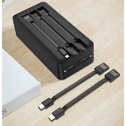 Зовнішній акумулятор XO PR164 30000mAh 10W Black [127706] - мініатюра 4