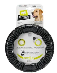 Іграшка для собак Ferplast Ring Smile Large чорний Ø 20 x 3.9 см 86793017 - мініатюра 3