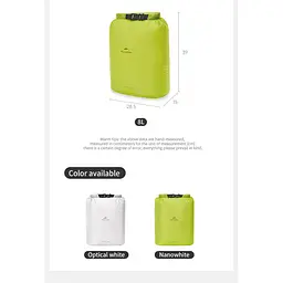 Гермомішок Naturehike 4л (CNK2550XB012) білий - мініатюра 5