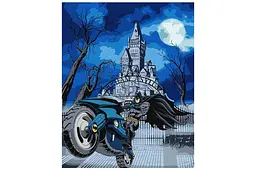 Набір для розпису 40x50 см KHO8709 "Batman: Batcycle" із фарбами металік extra Ideyka