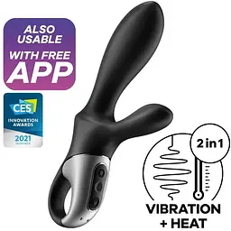 Універсальний смарт-вібратор з підігрівом Satisfyer Heat Climax + - мініатюра 3