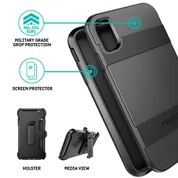 Протиударний оригінальний чохол для iPhone XS Max Pelican Voyager Black аналог OtterBox - мініатюра 3
