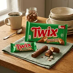 Шоколадні батончики Twix Hazelnut Chocolate Multipack 5 шт х 46 г - мініатюра 2