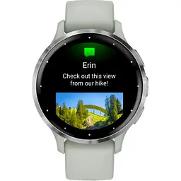 Смарт-годинник Garmin Venu 3S Silver S. Steel Bezel w. Sage Gray Case and S. Band (010-02785-01) - мініатюра 4