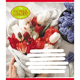 Зошит для школярів "The Flower Garden" 024-590552K-5 у клітинку 24 аркуші
