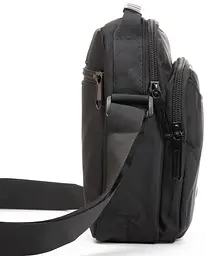 Сумка через плече Lanpad чоловіча Чорна (LAN3730 black) - мініатюра 2