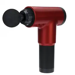 Перкусійний масажер для тіла електричний масажер пістолет 24W Massage gun бордовий