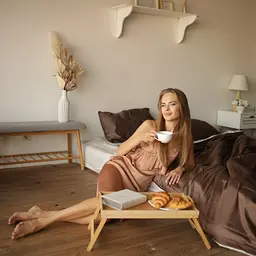 Комплект постільної білизни 100% бавовна коричневий Chocolate - двоспальний  - мініатюра 4