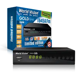 Ефірний Т2 ресивер, цифровий тюнер World Vision T645A - мініатюра 1