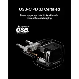 Зарядний пристрій BELKIN 20Вт USB-C PD PPS, білий (WCA009KQWH) - мініатюра 6