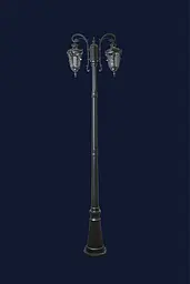 Вуличний стовп на 2 плафони Levistella 760VDJ004-S-2 BK - мініатюра 2