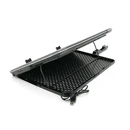 Підставка під ноутбук IceCoorel K15D, 10-19", 15 * 60mm 2550±10% RPM, корпус пластик + алюміній, 2xUSB 2.0 + LCD, 415x296x28mm, RGB, Box, Q10 - мініатюра 3