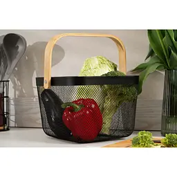 Фруктовниця Ardesto Midori чорна 25x24.5x18 см (AR0901B) - мініатюра 7