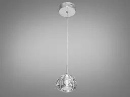 Стельова люстра LED Diasha 3004/1HR G4, 20W, регульована висота, скло, метал, сучасний стиль для кафе, вітальні, кухні - мініатюра 3