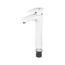 Змішувач для умивальника Plamix Cezar-001 High SET white PM0663 Білий - мініатюра 4