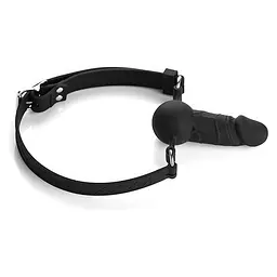 Кляп-страпон Wearable Sleeve на обличчя та в рот Чорний K000764 - мініатюра 2
