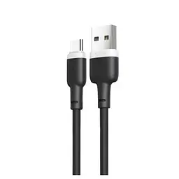 Кабель силіконовий USB-с XO NB208 Liquid Silicone Data Cable Type-c - мініатюра 1