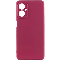 Чохол Silicone Cover Lakshmi Full Camera (A) для Motorola Moto G14 Бордовий / Marsala