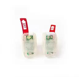Мигалка LED біле та червоне світло силіконовий білий корпус (G0000620)