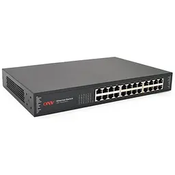 Комутатор Gigabit Ethernet ONV-H3024 у металевому корпусі, 24*1000Мб портів,330х204х44 мм - мініатюра 1