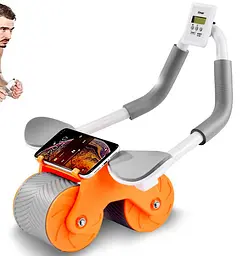 Ролик для пресу EasyFit зі зворотним механізмом та лічильником (EF-1357)
