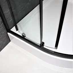 Душова кабіна Dusel EF-182B Black Matt 100x100, Чорний матовий, Універсальна, прозрачний, Чорний матовий, 100x100 - мініатюра 8
