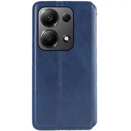 Шкіряний чохол-книжка GETMAN Cubic (PU) для Xiaomi Redmi Note 13 5G Синій - мініатюра 4