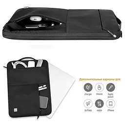 Чохол WiWU Alpha Slim Sleeve для Apple MacBook 16 (Black) [49429]
