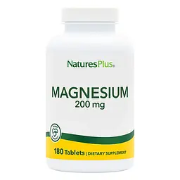 Магній Natures Plus Magnesium 200 mg, 180 таблеток