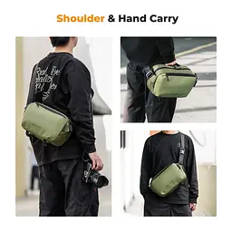 Фотосумка K&F Concept Alpha Camera Sling Bag Зелений, 10L (KF13.157V2) - мініатюра 6