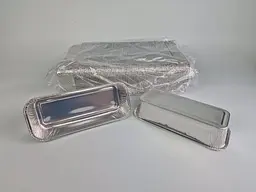 Контейнер з харчової алюмінієвої фольги, прямокутна, 800 мл, R60G, 125 шт, для запікання, фасування, доставки - мініатюра 2