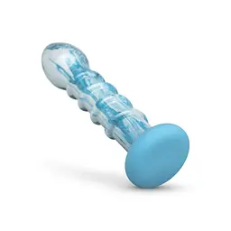 Скляний дилдо Gildo - Ocean Wave Glass Dildo - мініатюра 4