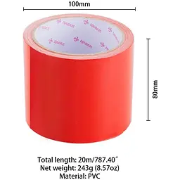 Електростатична стрічка для бондажу Lockink Sevanda Electrostatic Tape - Red Tape, 16 м - мініатюра 2