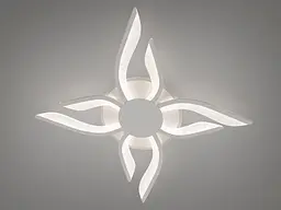 Люстра стельова LED Diasha 2481/4+4WH, 67W, 3200K-6500K, білий акрил, сучасний стиль з пультом та диммером - мініатюра 4