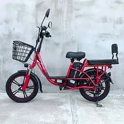 Електровелосипед Green Giant U18" 600W 48V 26Ah + сидіння/багажник червоний - мініатюра 3