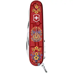 Ніж Victorinox Climber Ukraine 91мм 14функ черв прозор Українські мотиви - мініатюра 2