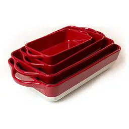 Форма для запікання МВМ My Home XL 35х20х6 см (KP-44 XL WHITE/RED) - мініатюра 3