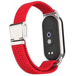 Ремінець для Xiaomi Smart Band 10/9/8, Braided Solo Loop, червоний, нейлоновий плетений браслет, еластичний змінний ремінець для фітнес-трекера з надійним кріпленням, ArmorStandart (ARM86884) - мініатюра 2
